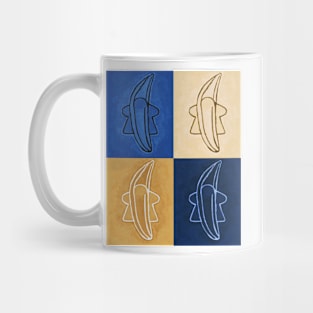 MeepNana Blue Quads Mug